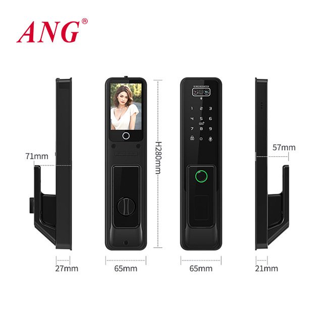 G2 Ultra 3D Face & Palm Vein Smart Door Lock – WiFi Digital Keyless Entry with HD Screen, Video Camera & Tuya App Control - Image 3