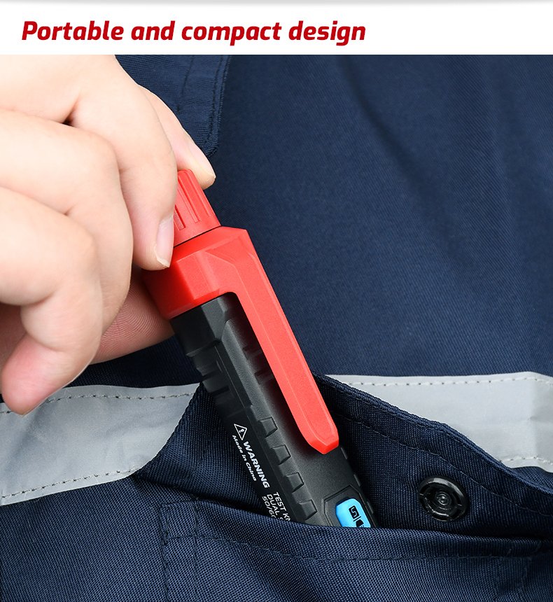 TASI TA881A Smart Non-Contact AC Voltage Test Pen (12V–1000V) – Dual Sensitivity Electrician Detector Tool - Image 5
