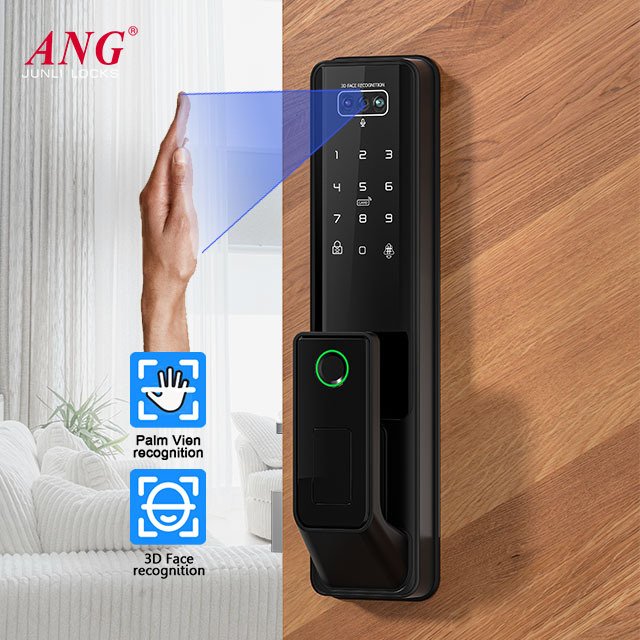 G2 Ultra 3D Face & Palm Vein Smart Door Lock – WiFi Digital Keyless Entry with HD Screen, Video Camera & Tuya App Control - Image 2